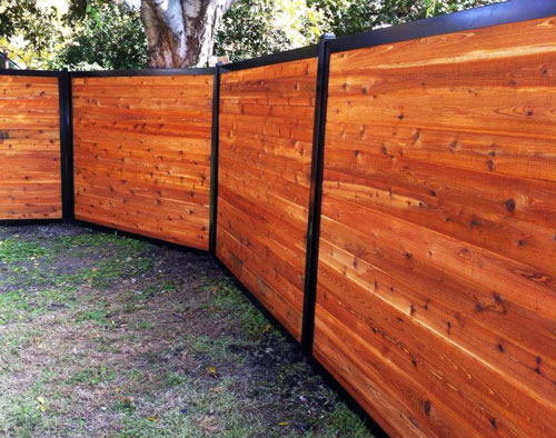 Privacy Fence With Metal Posts & Frame (Outlasts Wood) - FenceTrac