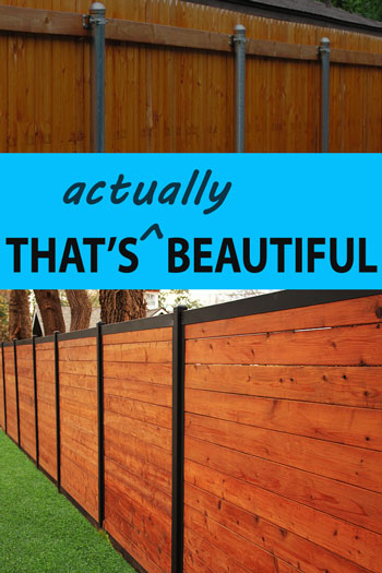 How To Build A Wood Fence Gate With Metal Posts Do This Upgraded Home ...
