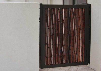 Residential Bamboo Privacy Fence Gate