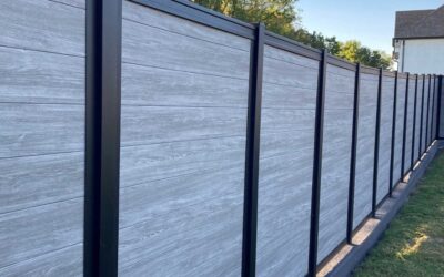 Gray Privacy Fence: A Panel Kit to Build Your Fence