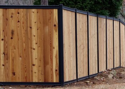 Vertical Wood Privacy Fence